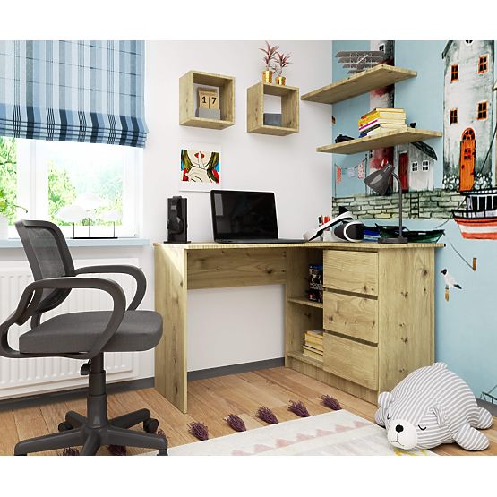 CORNER DESK B16 CLP RIGHT ARTISAN OAK