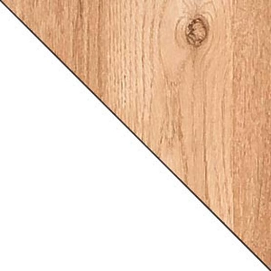 Corner Desk L11 - White / Nash Oak