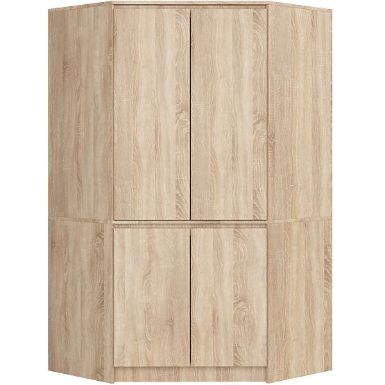 CORNER WARDROBE S100 4D CLP OAK SONOMA