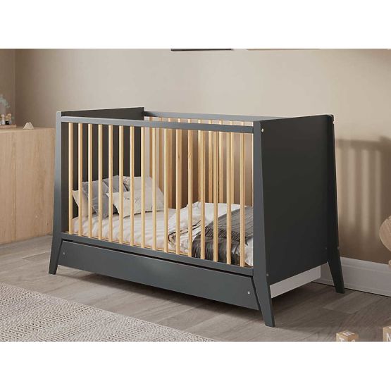 Cosmo Baby Crib 120x60 - Anthracite