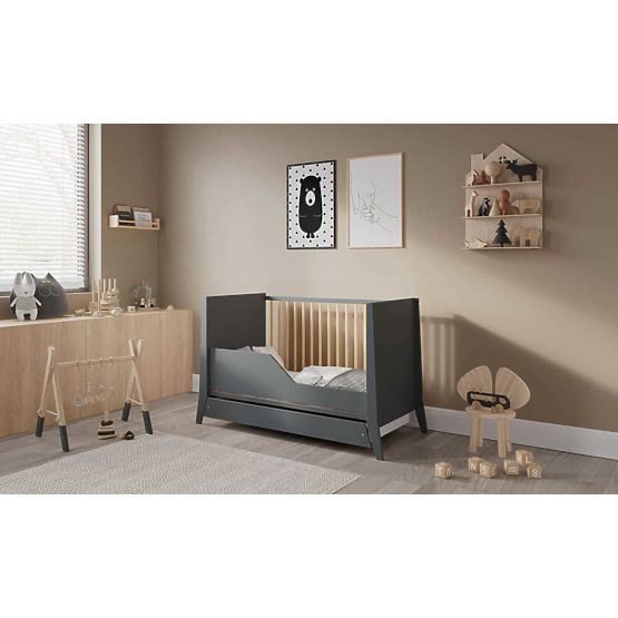 Cosmo Baby Crib 120x60 - Anthracite