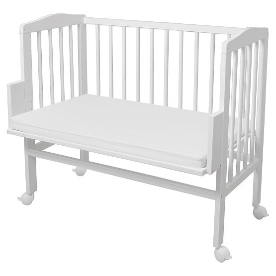 Amy Bedside Crib - White