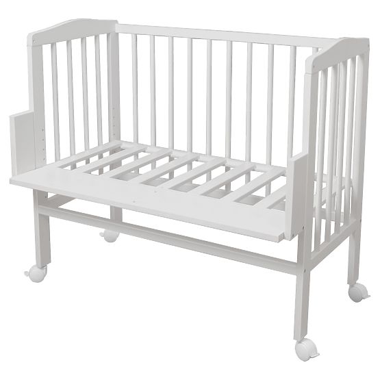 Amy Bedside Crib - White