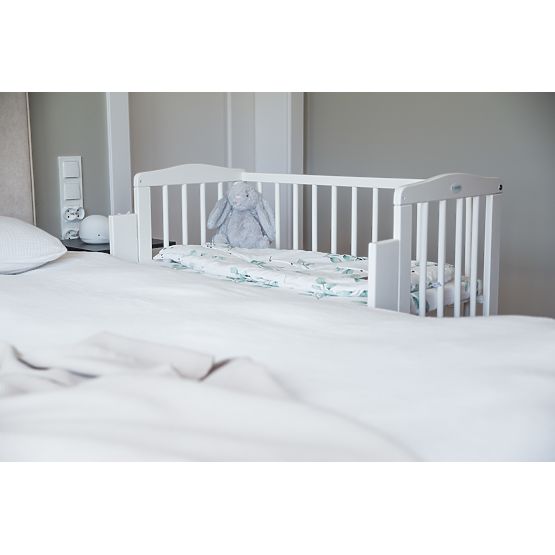 Amy Bedside Crib - White