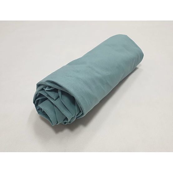 Cotton Fitted Sheet 200×120 cm - Green