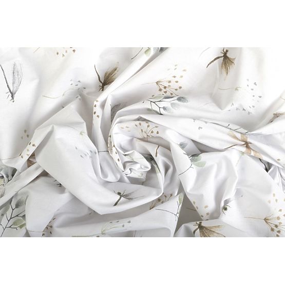 Cotton Fitted Sheet with Elastic - Dragonflies (140x70 cm)