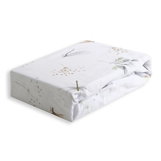 Cotton Fitted Sheet with Elastic - Dragonflies (140x70 cm)