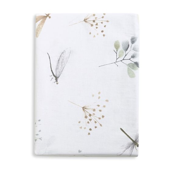Cotton Fitted Sheet with Elastic - Dragonflies (140x70 cm)