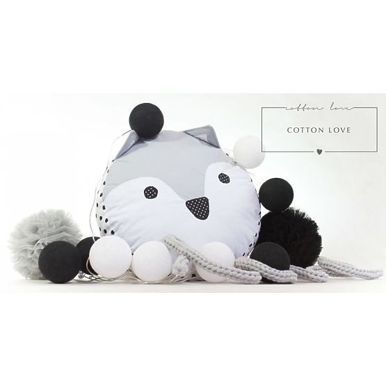 Cotton illuminating ICE marbles Cotton Balls - black-white