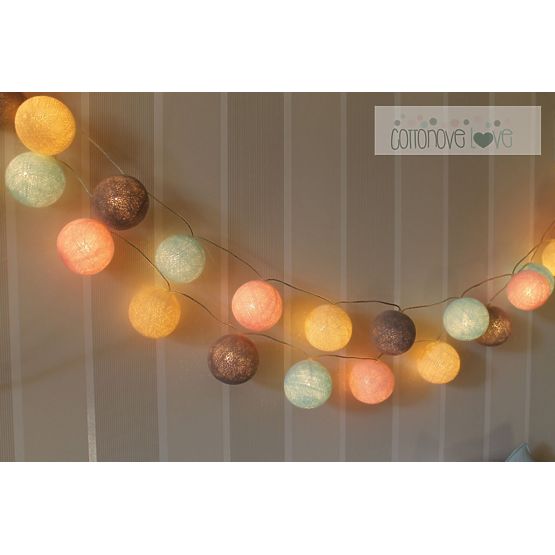 Cotton illuminating ICE marbles Cotton Balls - powdery