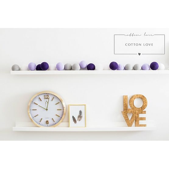 Cotton illuminating ICE marbles Cotton Balls - purple