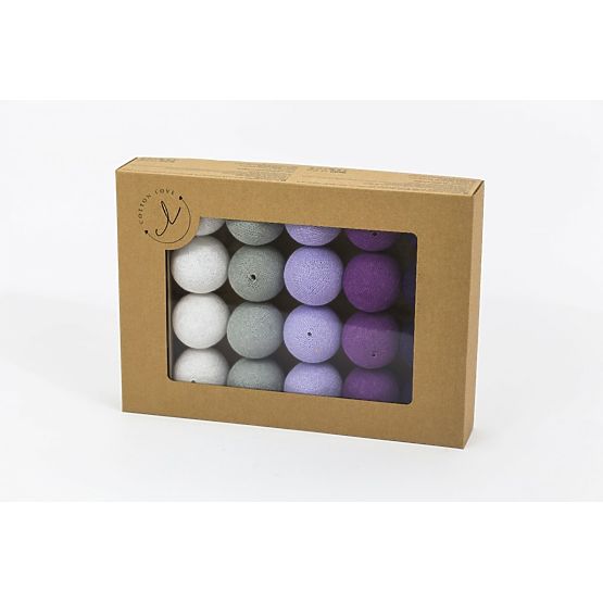 Cotton illuminating ICE marbles Cotton Balls - purple