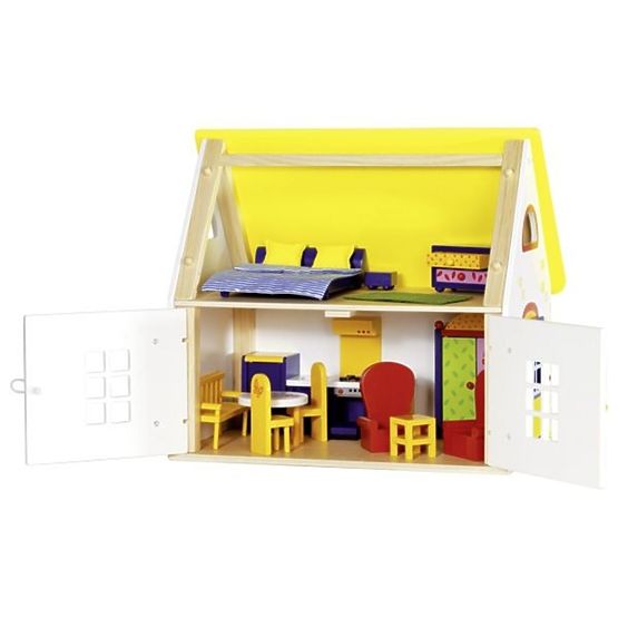 Country house for dolls with furniture