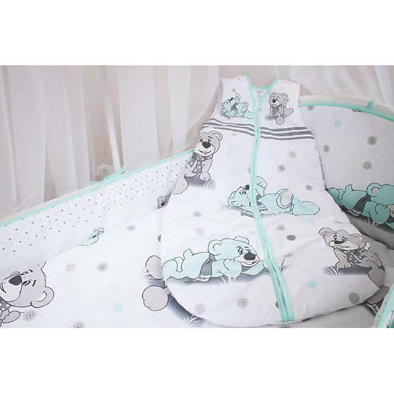 Crip bedding set 135x100cm Dreamer green