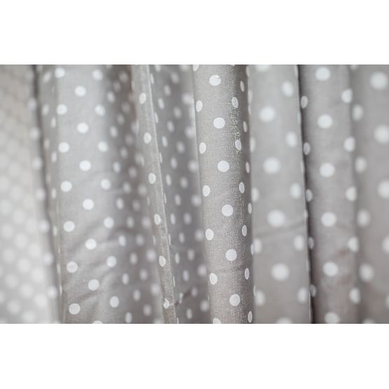Curtains for children grey with white dots 2