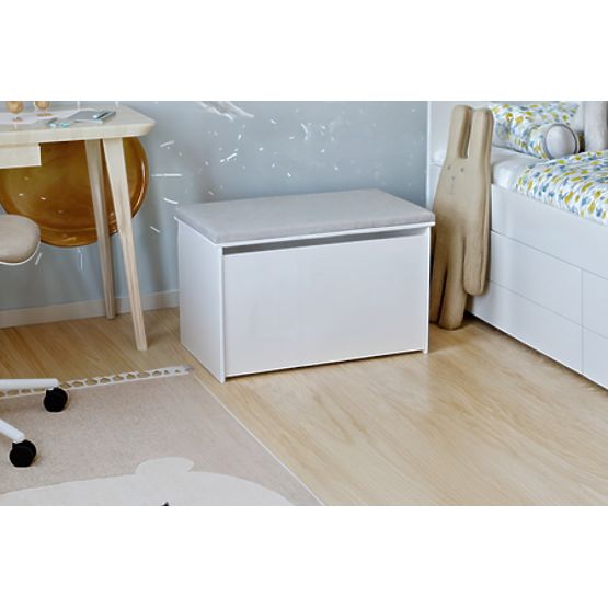 Daria Toy Chest with Grey Seat