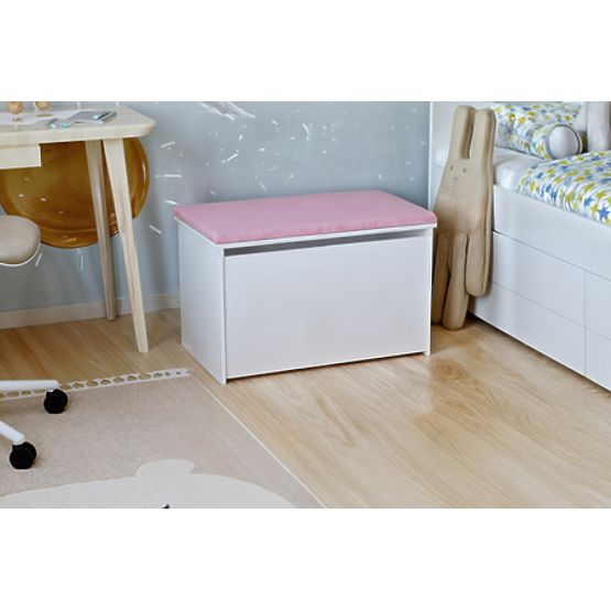 Daria Toy Chest with Pink Seat
