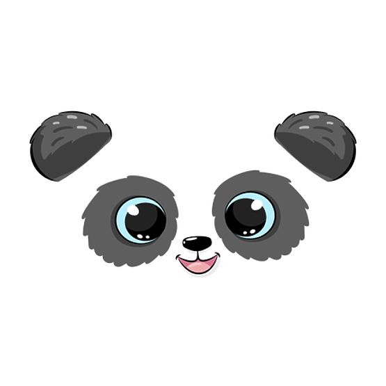 Daria White Toy Chest with Panda Print