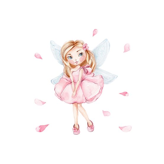 Daria White Toy Chest with Sleeping Princess Print