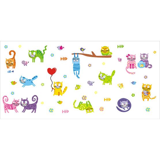 Decoration to wall FUNNY CATS