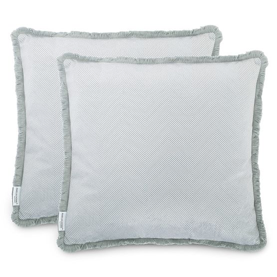 Decorative Cushion Cover CLEAR Gray with Boho Velvet Print 45x45 ameliahome