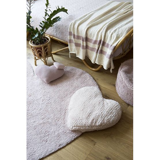 Decorative knitted pillow - Love