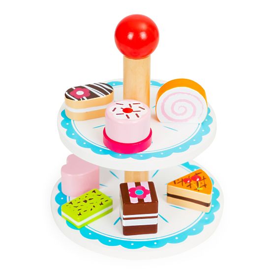Dessert set - wooden cakes