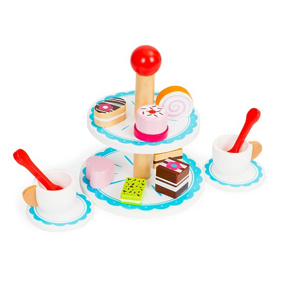 Dessert set - wooden cakes