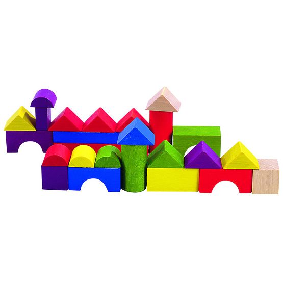 Detoa Wooden Building Blocks 100 pcs
