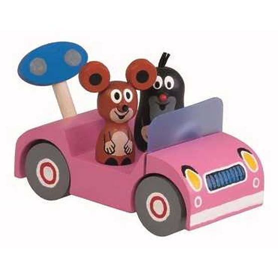 Detoa Wooden Car Pink - Little Mole on a Trip