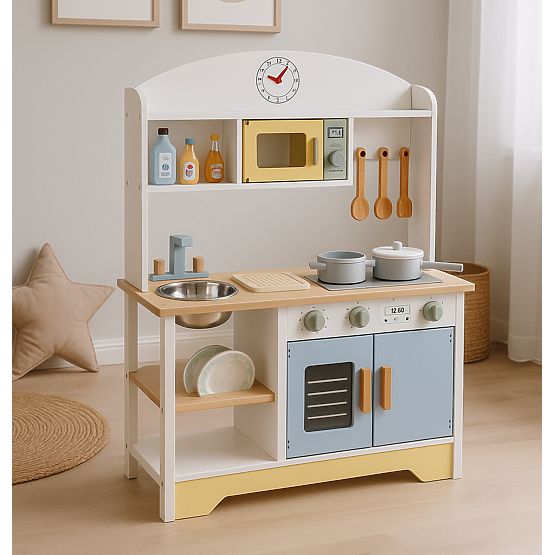Children's Kitchen Oven Washing Machine Microwave 12 Accessories ECOTOYS