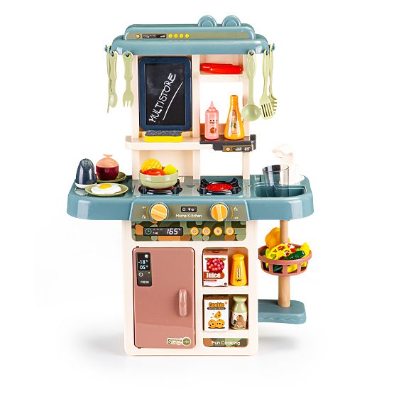 Children's Kitchen with Sounds, LED, Water, Steam Generator, Accessories