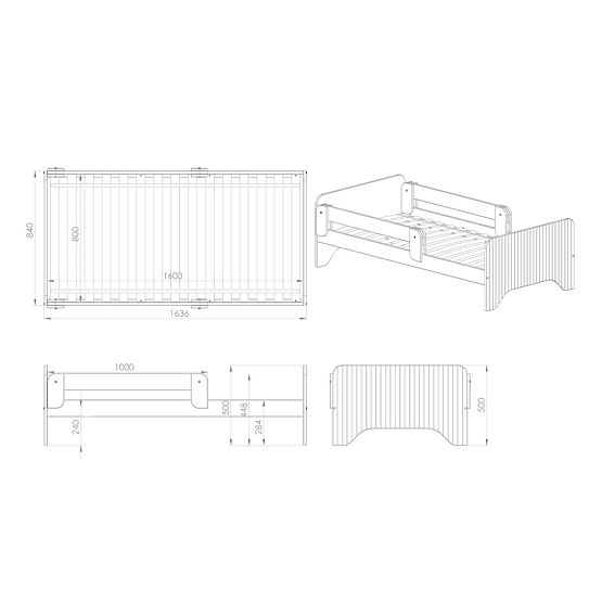 Children's Bed Rookie 160x80 cm