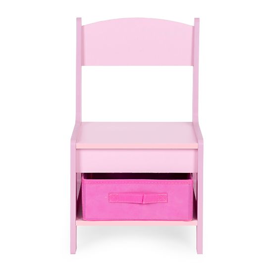 Children's Furniture Set Table + 2 Chairs with Blackboard Pink ECOTOYS