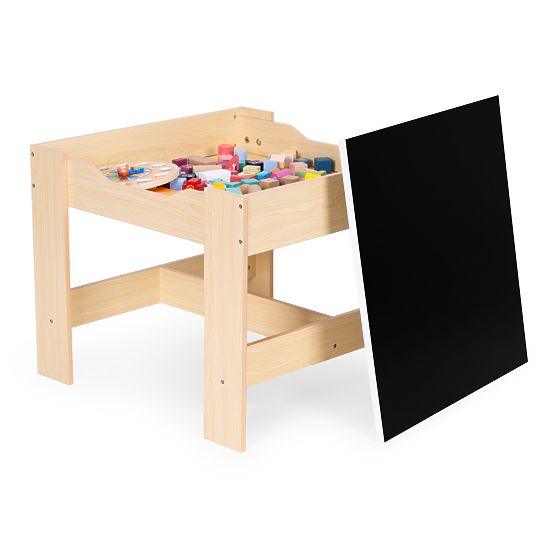 Children's Furniture Set Table + 2 Chairs with Blackboard ECOTOYS