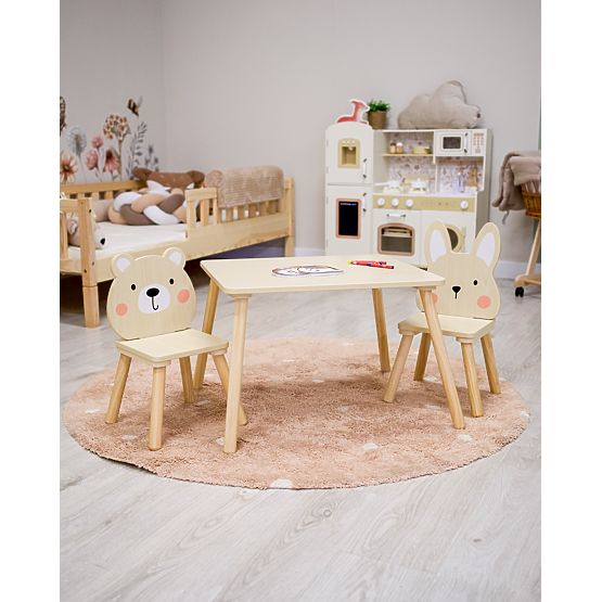 Children's Table and Chairs - Forest Friends