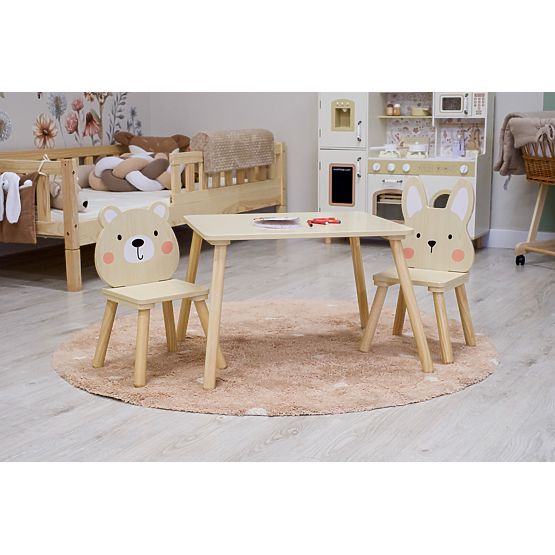 Children's Table and Chairs - Forest Friends