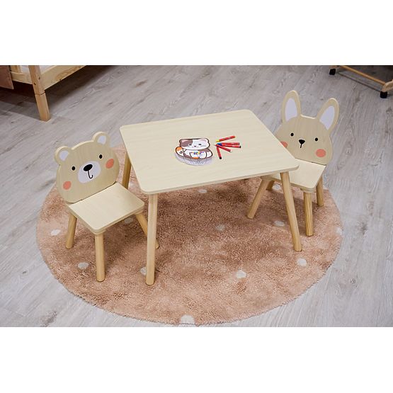Children's Table and Chairs - Forest Friends