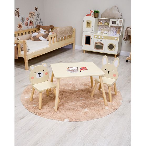 Children's Table and Chairs - Forest Friends