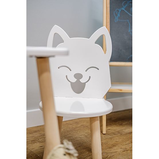 Children's Table with Chairs - Fox - White