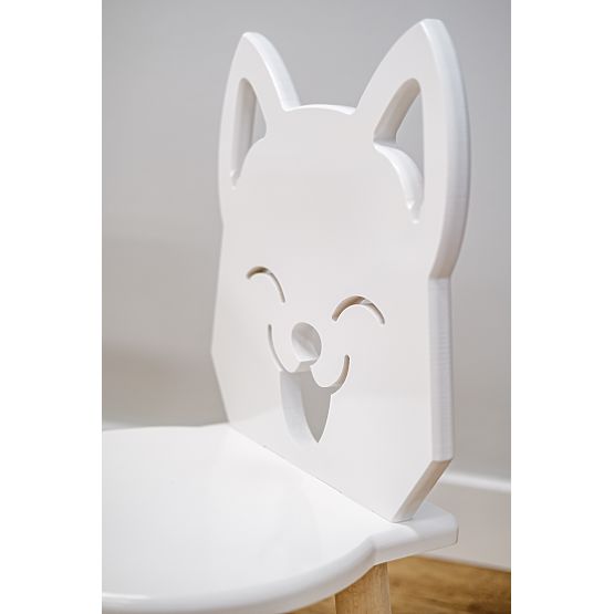 Children's Table with Chairs - Fox - White