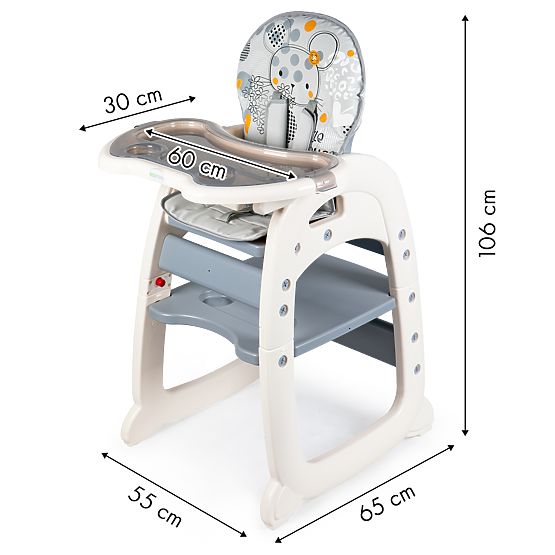 Dining chair Mouse 2in1 - grey