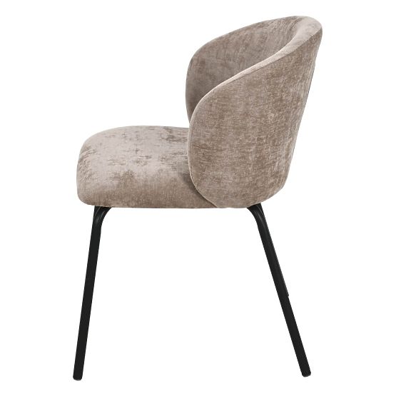 Dining Chair Larisa, Brown/Black Legs