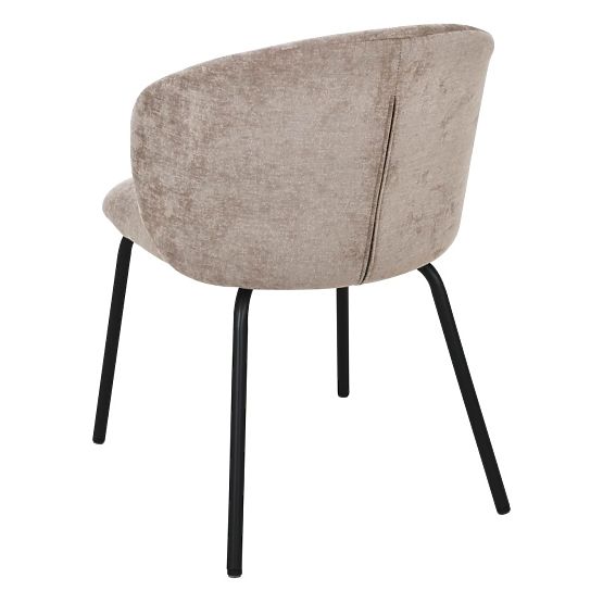 Dining Chair Larisa, Brown/Black Legs