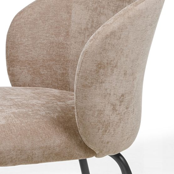 Dining Chair Larisa, Brown/Black Legs