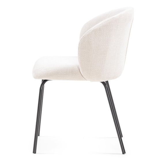 Dining Chair Larisa, Light Beige/Black Legs