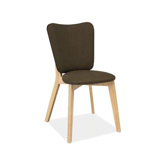 Dining chair MONTANA oak bleached / khaki