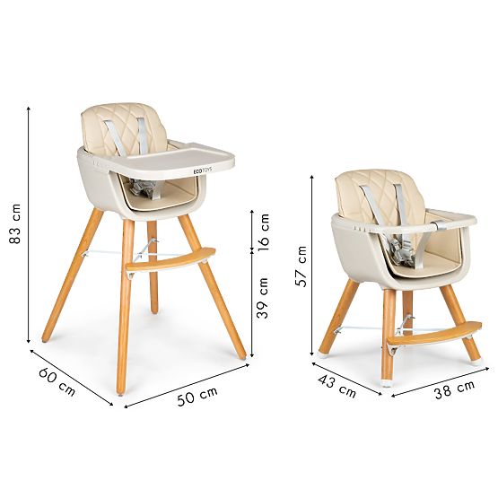 Dining chair Nela 2in1 - beige