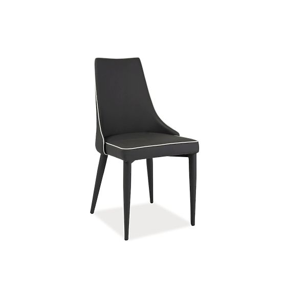 Dining chair SOREN gray-eco-leather