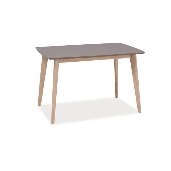 Dining table COMBO bleached oak / truffle